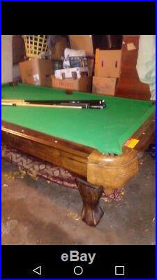 Md sports pool table with pool balls md sticks