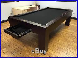 Metropolitan Pool Table with Dining Top Conversion & Storage Drawer FREE Shipping
