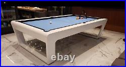 Miami Florida Modern white gloss billiard table New Exterior 9.3ft Luxury