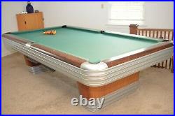 Mid-Century Modern Vintage Brunswick Centennial Pool Table
