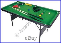 Mightymast 6ft CRUCIBLE 2-IN-1 Fold-up Snooker/Pool Table