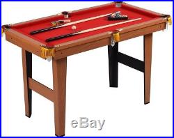 Mini Billiard Pool Table Set with Accessories Cue Chalk Balls 48 Inch Enjoyable