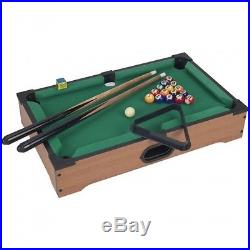 Mini Table Top Pool Table with Cues, Triangle and Chalk 1, New, Free Shipping