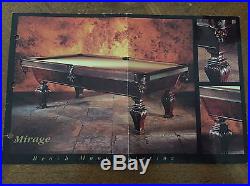 Mirage Billiards Table with Accessories -NICE! Adler Wood and Mahogany Finish
