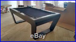 Mobililoft Modern Pool Table, Professional, Black Matte Color