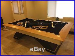 Modern Custom 8 Foot Pool Table with accessories