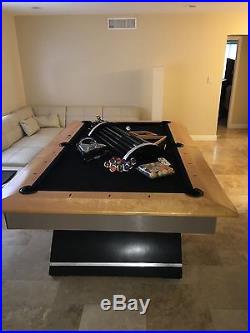 Modern Custom 8 Foot Pool Table with accessories