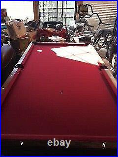 Monarch Cushion Circa 1909 Pool Table Masterly refurbished by Don Olhausen
