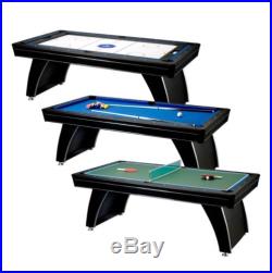 Multi Game Table Billiards Table Tennis Slide Hockey Ping Pong Gameroom Man Cave