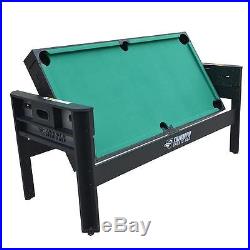 Multi Game Table Rotating Swivel Top Pool Air Hockey Ping Pong Football Kids Toy