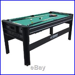 Multi Game Table Rotating Swivel Top Pool Air Hockey Ping Pong Football Kids Toy