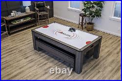 Multifunction 3-In-1 Dining Table, Air-Powered Hockey & Table Tennis Ping Pong