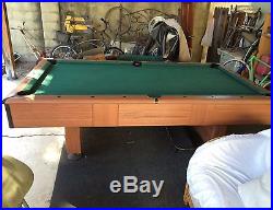 Murrey 8' outdoor 2000 slate pool table including cover and accessories