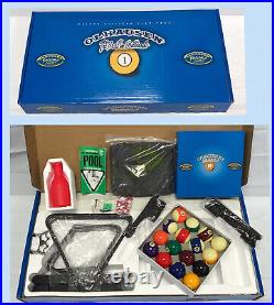 NEW Olhausen Billiard Play Pack Gold Kit Deluxe Set- Pool Cues, Balls, Cover