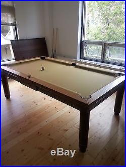 NICE 7' VISION CONVERTIBLE POOL BILLIARD TABLE dining / office fusion table