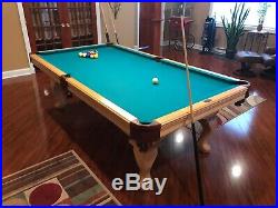 Near perfect condition Pool Billiards Table Olhausen 8'x4' Solid Rock Maple