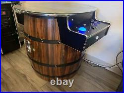New 2 Sided 26'' Screen Wine Barrel Arcade with 512 Games and Trackball