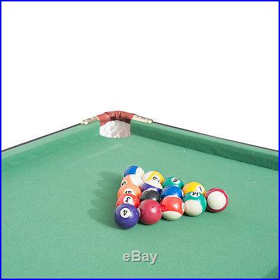 New 4.5FT Mini Foldable Portable Pool Table Billiard Table full set w/balls