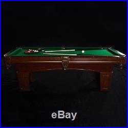 New 8 ft Billiard Table Family Game Room Pool Table with Balls Sticks Rack