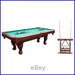 New Sportcraft 7.5' Ball Claw Billiard Pool Table Set with Cue Rack Accessories