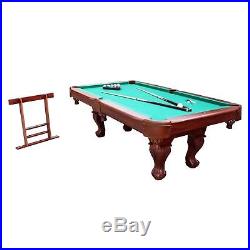 New Sportcraft 7.5' Ball Claw Billiard Pool Table Set with Cue Rack Accessories