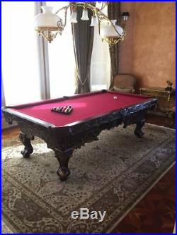 New Victorian Billiards Pool Table With Accessories Billiards Set Free Shipping