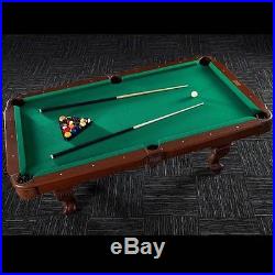 New Wood Pool Table Ball and Claw Billiard Game Cue Rack and Dartboard Set
