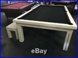 New York 9' Pool Table with benches, Includes Cloth, Play Kit & Local Delivery