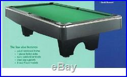 New regulation size 9 foot slate pool table
