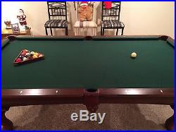 Olhausen 8' Eclipse Series Pool Table Matte Traditional Mahogany On Oak