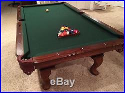 Olhausen 8' Eclipse Series Pool Table Matte Traditional Mahogany On Oak