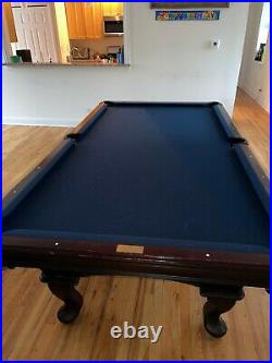 OLHAUSEN 8' Pool table withfull set, sticks, & cover