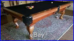 OLHAUSEN AMERICANA 8 FT POOL TABLE + COVER/CUES/LIGHTING LOW STARTING PRICE