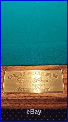 OLHAUSEN Accu-Fast 9 carved pool table BILLIARD 2 Bar Chairs Padded Cover