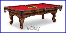 Officially Licensed Chicago Blackhawks 8' Pool Table