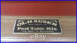 OlHausen 8' Professional Pool Table with a ping-pong table top Barely Used