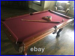 Olhausen 7 ft pool table wood with Accu-Fast Cushions (Three Slate)