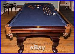 Olhausen 8' Eight Foot Eclipse Pool Table With Accessories Excellent Condition