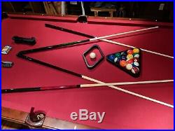 Olhausen 8-Foot Pool Table Red