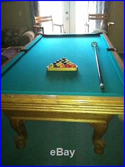 Olhausen 8 Foot Slate Pool Table With Accessories