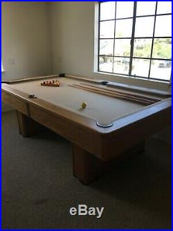 Olhausen 8' Pool Table with Billiard Balls 2 Cues