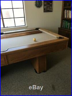 Olhausen 8' Pool Table with Billiard Balls 2 Cues