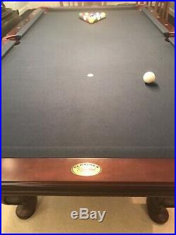 Olhausen 8' Pool table with blue felt