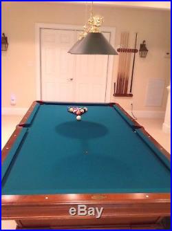 Olhausen 8ft Pool Table With All Accessories Including Overhead Light