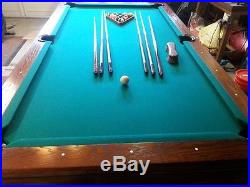 Olhausen 8ft Pool Table With Tons of Accessories