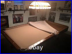 Olhausen 9 foot billiards table and pool room stuff