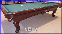 Olhausen 9ft Dona Marie Pool Table Solid Maple with cherry finish