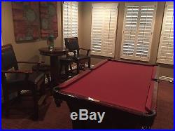 Olhausen Billiards Pool Table Ques 4 Chairs & Table 8 Ft Pickup only Arizona
