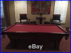 Olhausen Billiards Pool Table Ques 4 Chairs & Table 8 Ft Pickup only Arizona