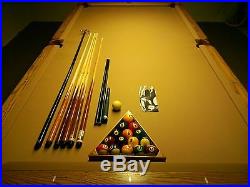 Olhausen Drake ll 9' pool table with extras